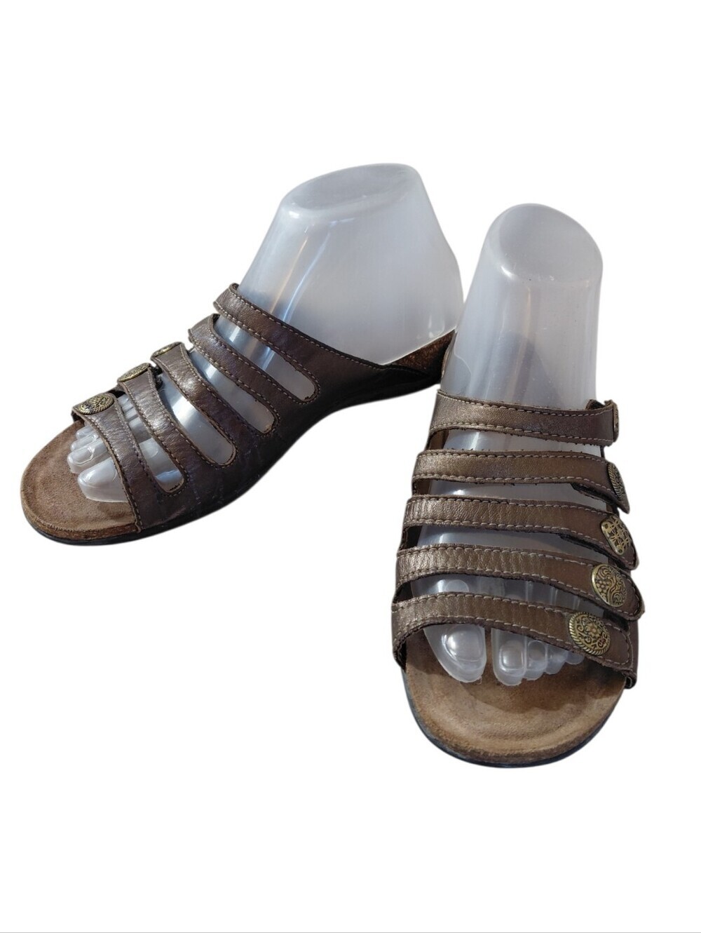 Dansko Women's Bronze Multi-Strap Slide Comfort Sandals